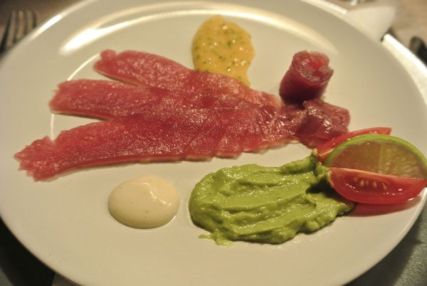 Tonijncarpaccio